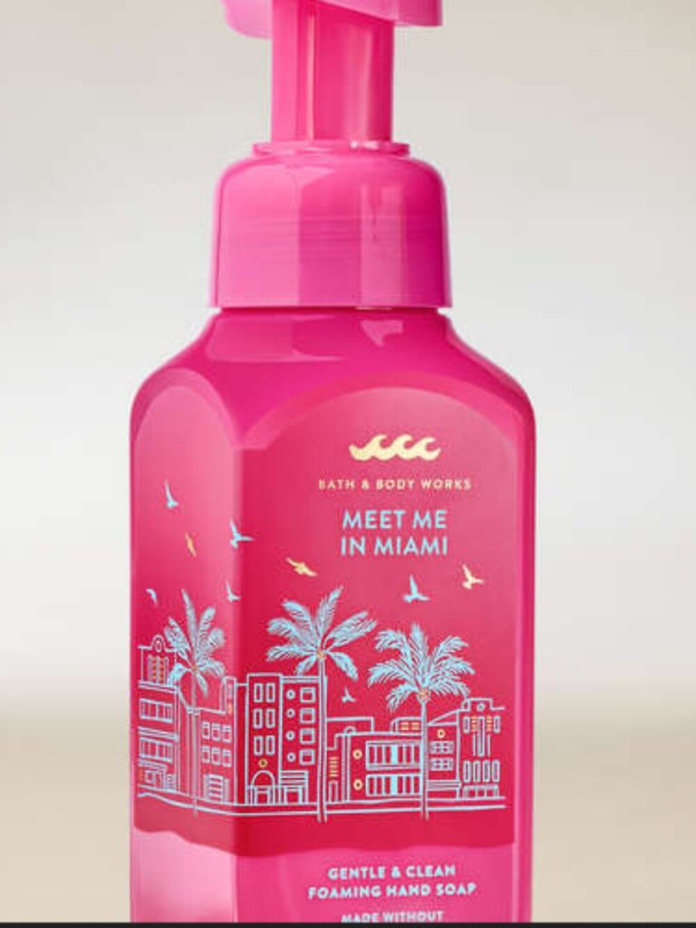 2 Bath & Body Works "Meet Me in Miami" Gentle & Clean Foaming Hand Soaps NWT - Picture 8 of 8